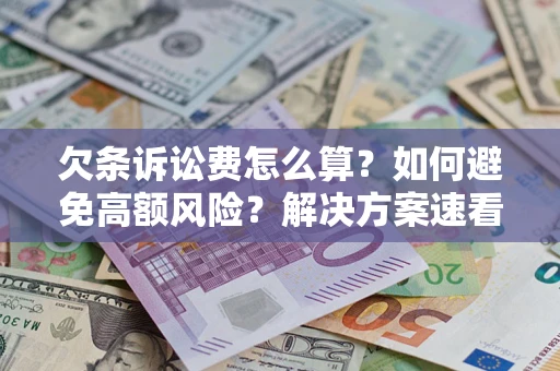 武汉欠条诉讼费怎么算？如何避免高额风险？解决方案速看！