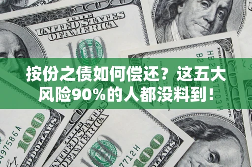 武汉按份之债如何偿还？这五大风险90%的人都没料到！