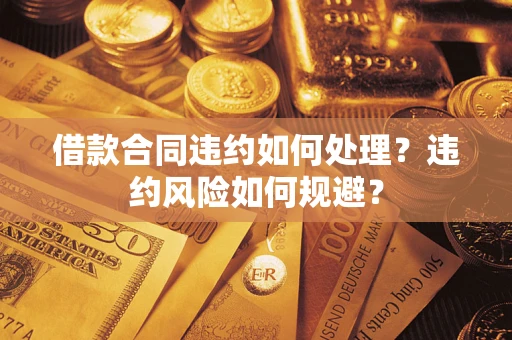 武汉借款合同违约如何处理？违约风险如何规避？