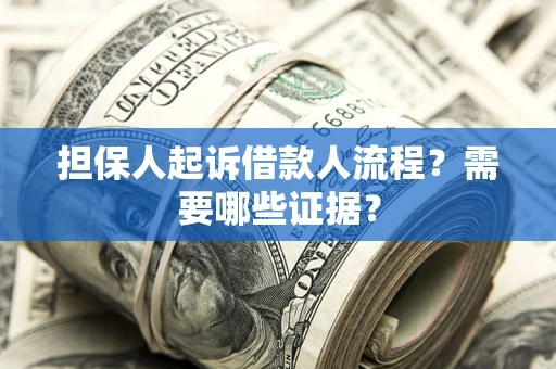 武汉担保人起诉借款人流程？需要哪些证据？
